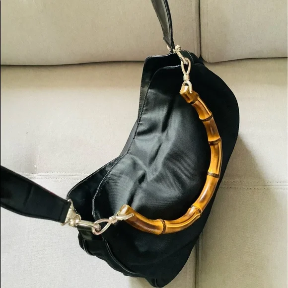 GUCCI nylon BAMBOO handle bag 🎋 - Picture 13 of 15